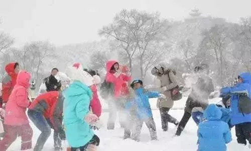 冬季快乐打雪仗的句子