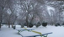 形容校园里冬天风景的美句