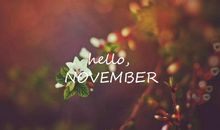 十一月你好致自己