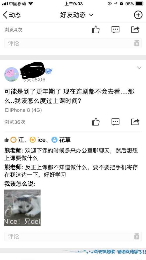 谈论暑期学校的朋友圈