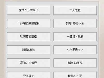 屏幕名称