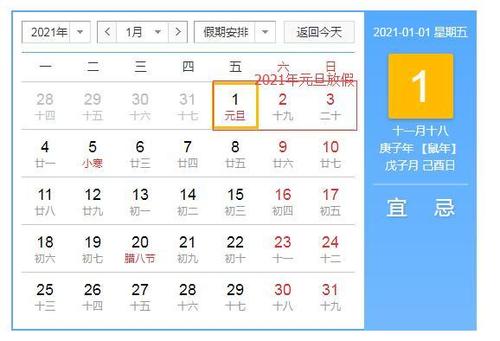 谈论2021年元旦的朋友圈