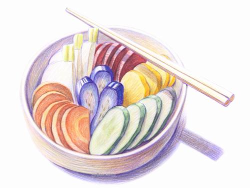 让食物开心一句话