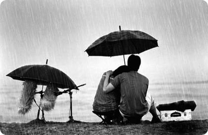 在雨天问候短信