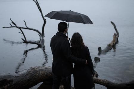 雨天对爱情问候短信2