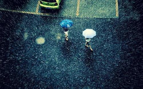 雨谈论悲伤的句子