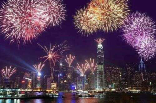 美丽的句子图片烟花