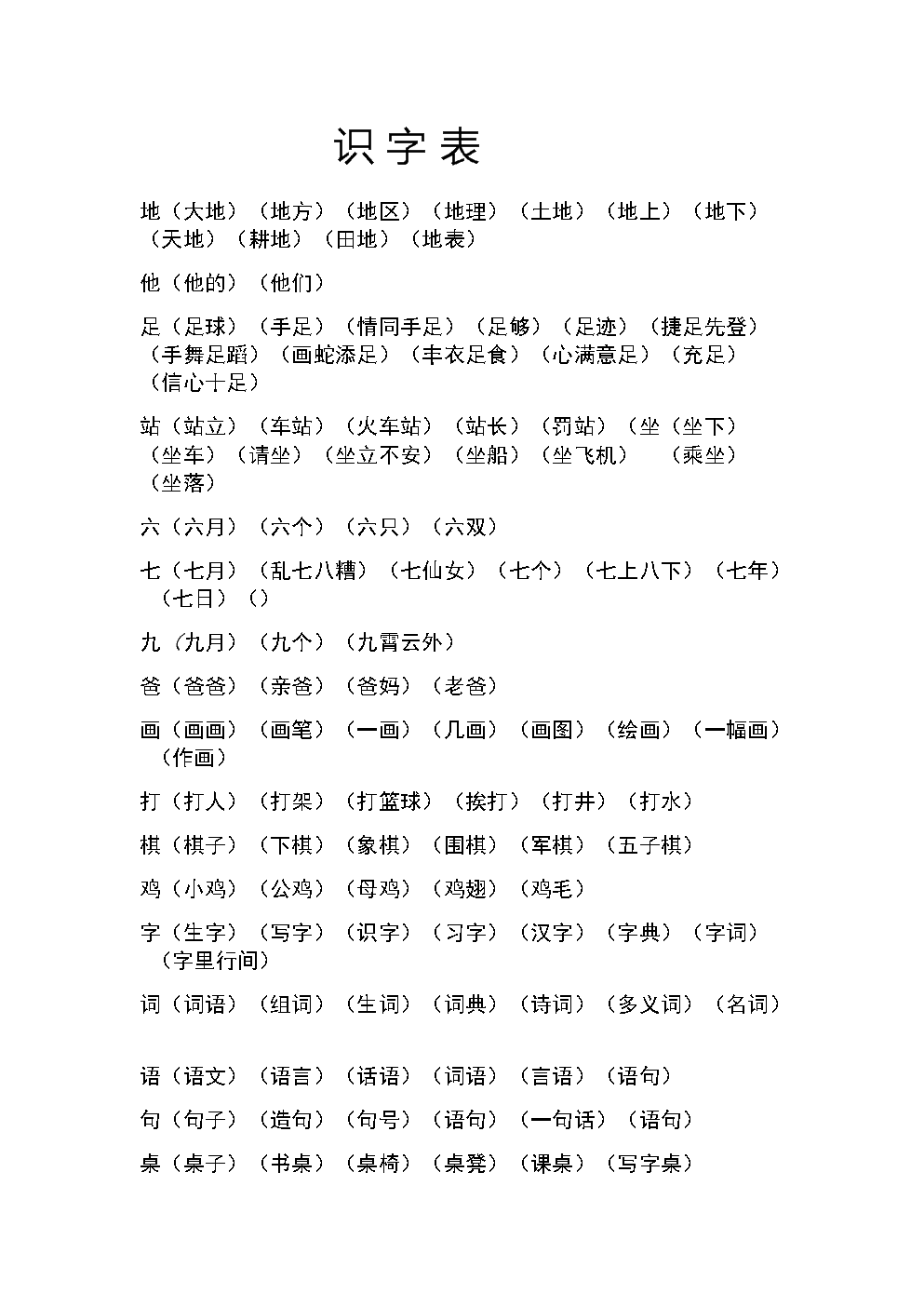 春天书第一级