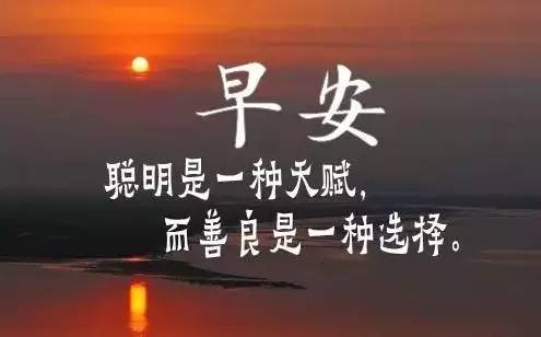早上好
