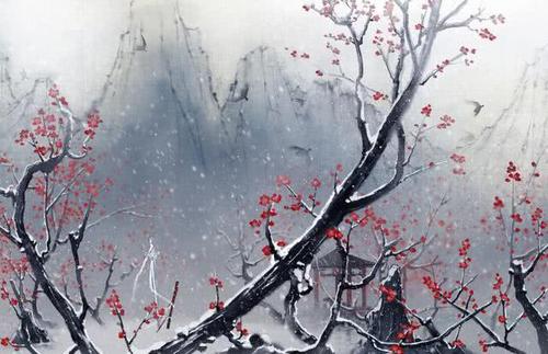与关于雪的诗