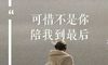 可惜的句子说说心情