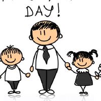 祝我父亲是一个幸福的句子，抚摸父亲的一天问候