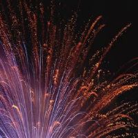 新年前夜看到烟花浪漫