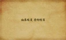 深情而悲伤的诗句