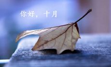 九月挥手道别,十月迎来美好——感性图片分享