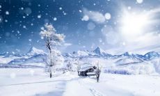 纷飞的细雪缀成的唯美文字，让人陶醉的大雪之美