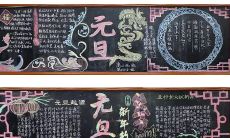 为即将到来的新年准备黑板报：收集元旦主题素材！