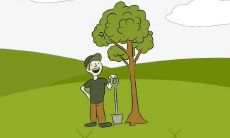 植树节倡导环保的广告宣传标语