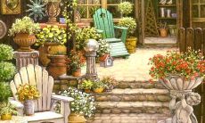 用生动的语言描绘花园景象的一系列精彩句子