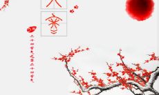 一份充满冬季清寒气息的大寒照片图库